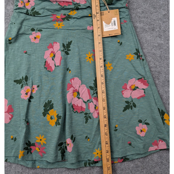 Toad & Co Chaka Skirt Womens Small Silver Pine Floral Organic Outdoors A Line - Picture 5 of 7